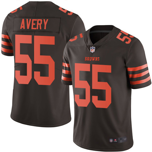 Cleveland Browns Genard Avery Men Brown Limited Jersey #55 NFL Football Rush Vapor Untouchable->cleveland browns->NFL Jersey